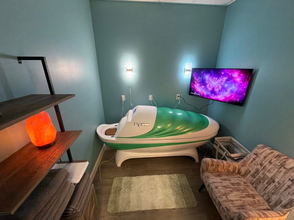 biohacking lakeway exopod therapy in spa room